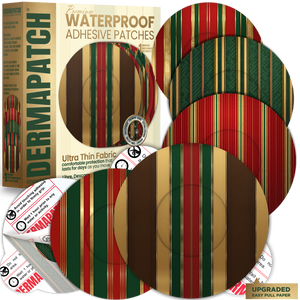 DermaPatch® Luxury Fashion CGM Sensor Covers – Waterproof Adhesive Patches for Libre 3, Libre 2 & Dexcom G7/G6 (No Glue Center, 14-Day Hold) - 20 Pack